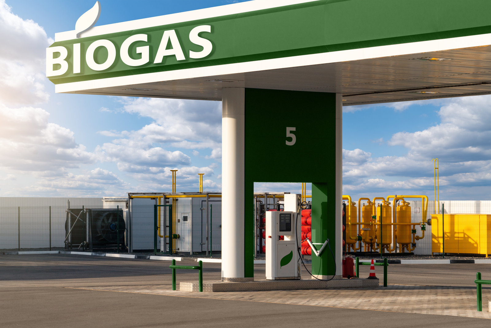 Biogas filling station